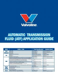 Automatic Transmission Fluid Application Guide - MAFIADOC.COM